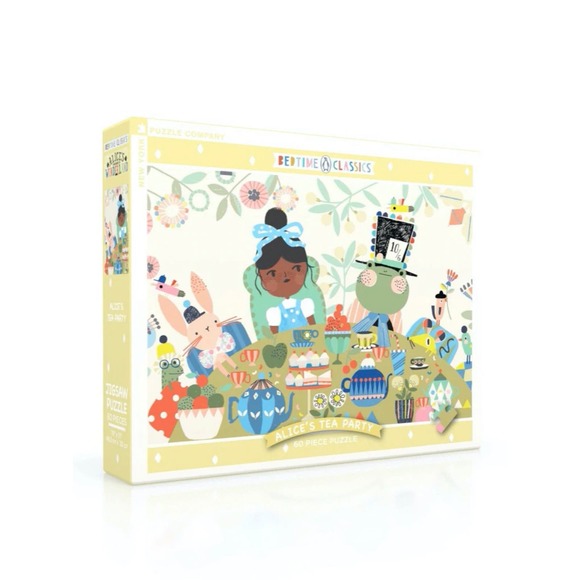 New York Puzzle Company “Alice’s Tea Party”  Puzzle - 60 Piece - Picture 1 of 9